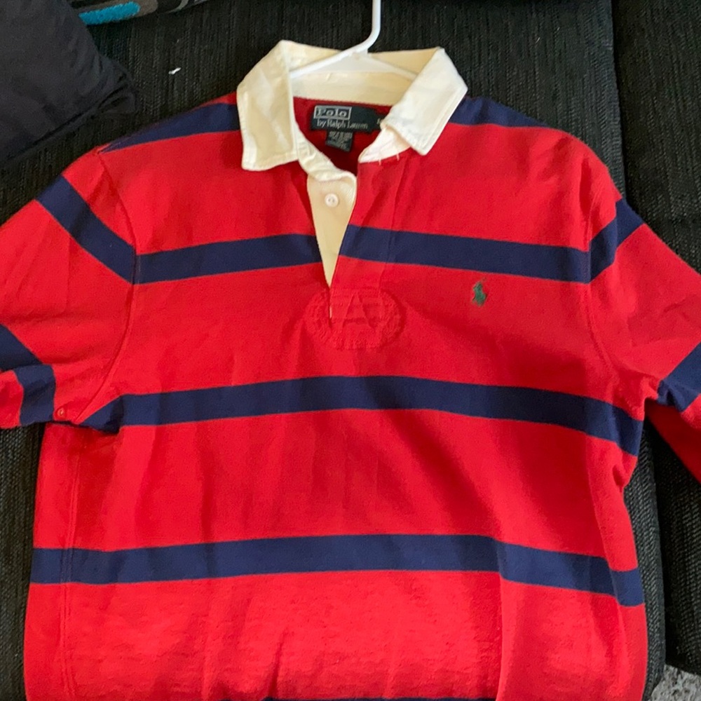 Polo Red & Blue Rugby Shirt